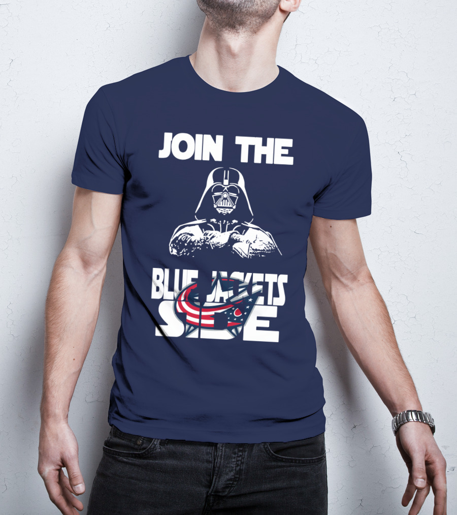 Join The Blue Jackets Side T-Shirt