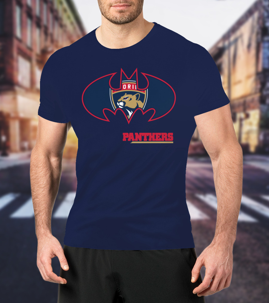 Florida Panthers Bat Symbol Badge T-Shirt