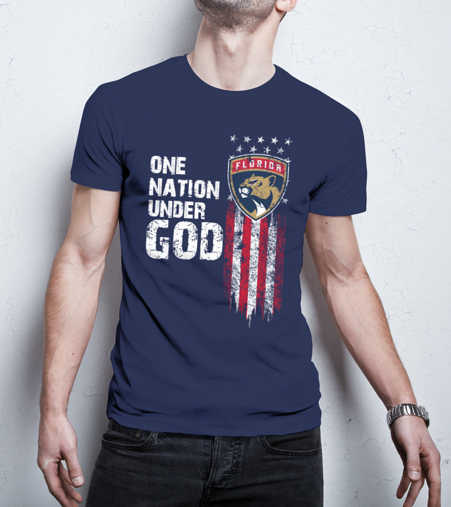 One Nation Under God Florida Panthers T-Shirt