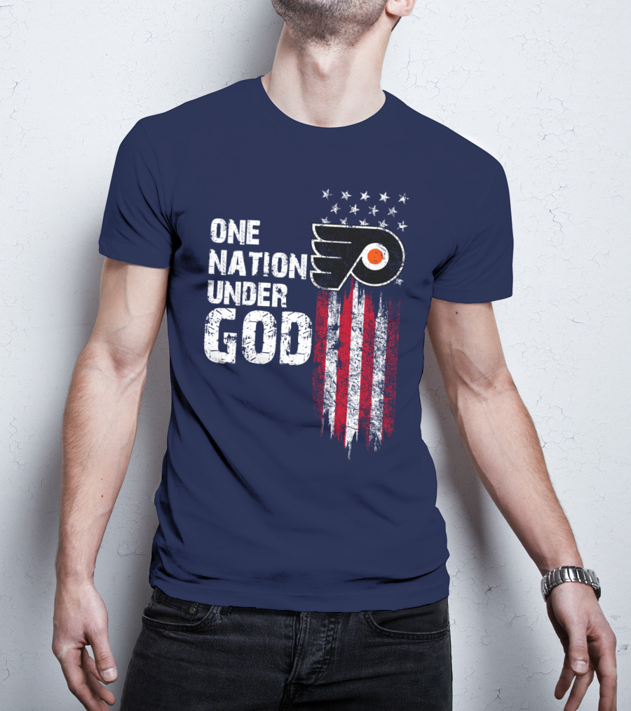 One Nation Under God Philadelphia Flyers T-Shirt