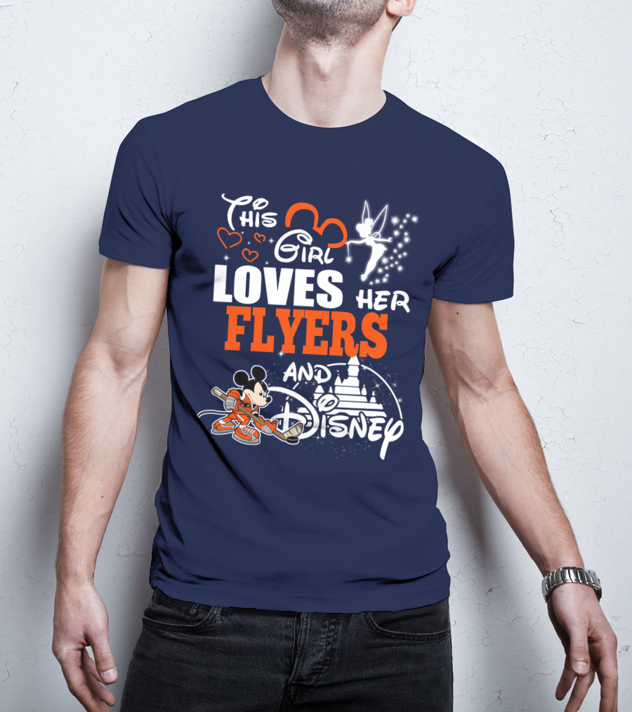 This Girl Loves Her Flyers And Disney T-Shirt