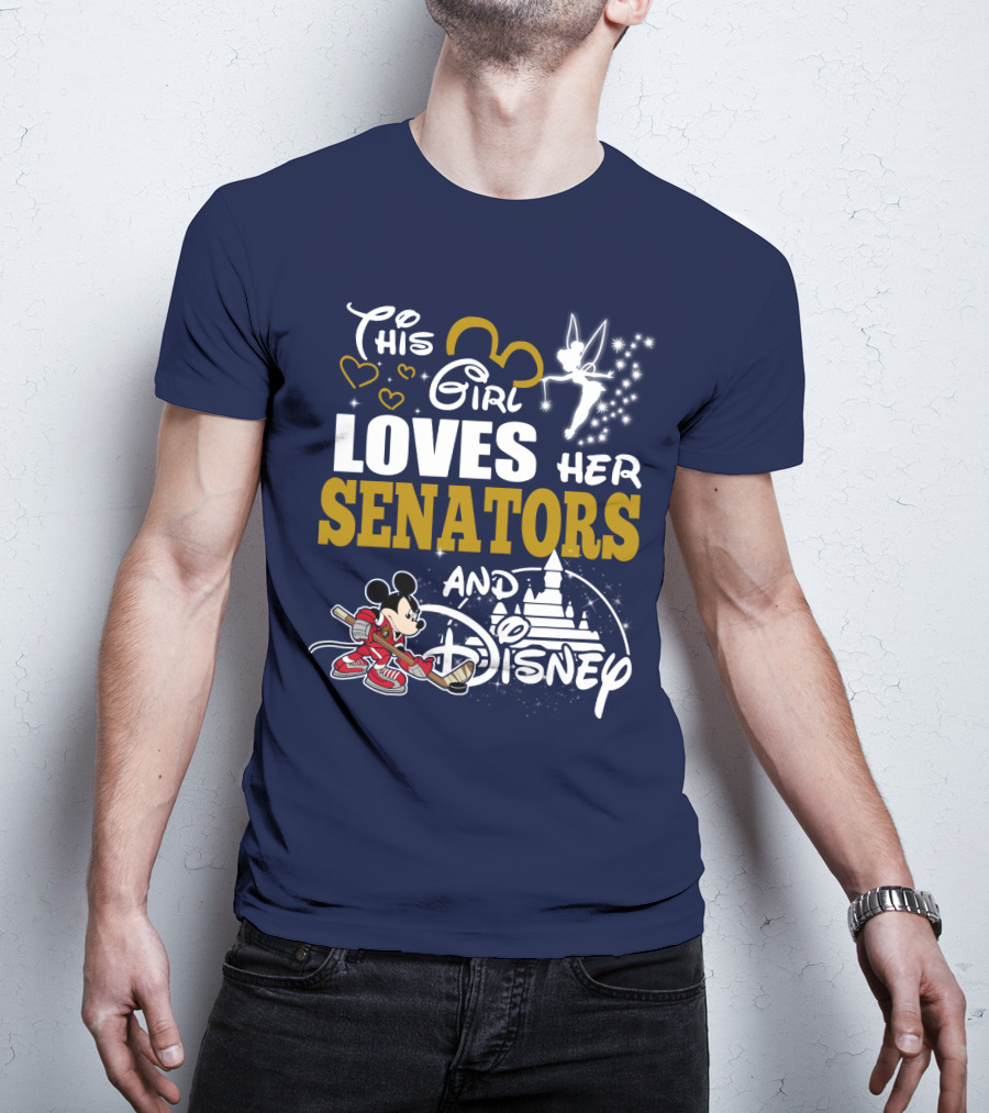This Girl Loves Her Senators And Disney T-Shirt