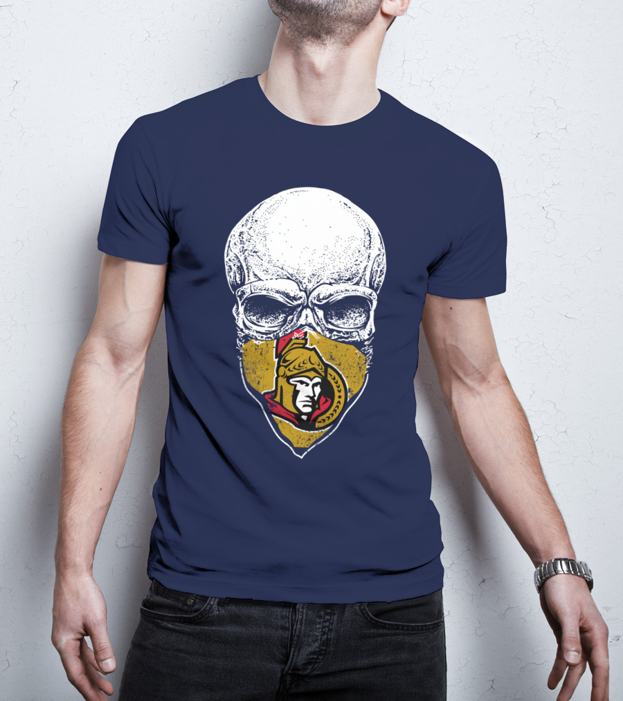 Ottawa Senators Skull Mask T-Shirt