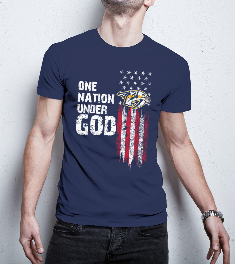 One Nation Under God Nashville Predators T-Shirt