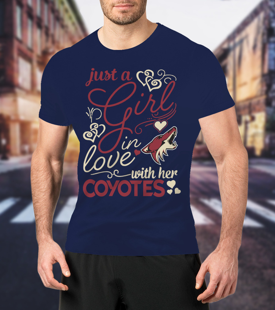Just A Girl In Love With Her Coyotes T-Shirt