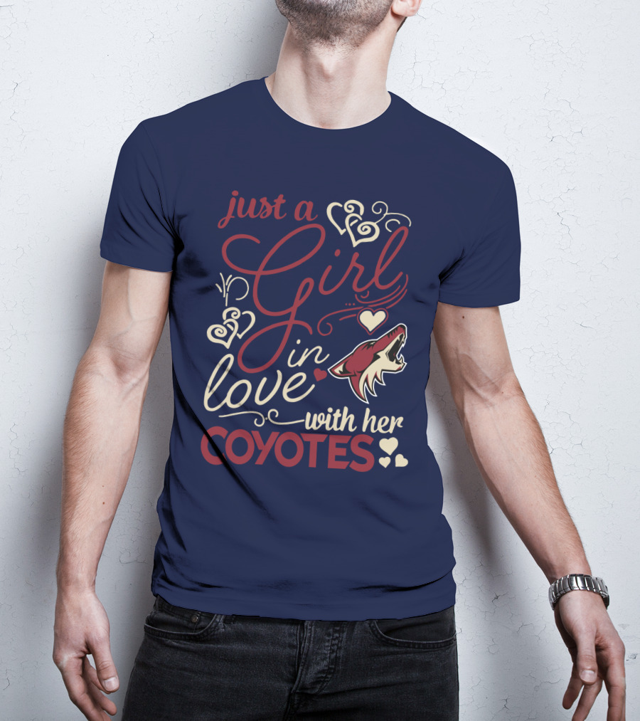 Just A Girl In Love With Her Coyotes T-Shirt