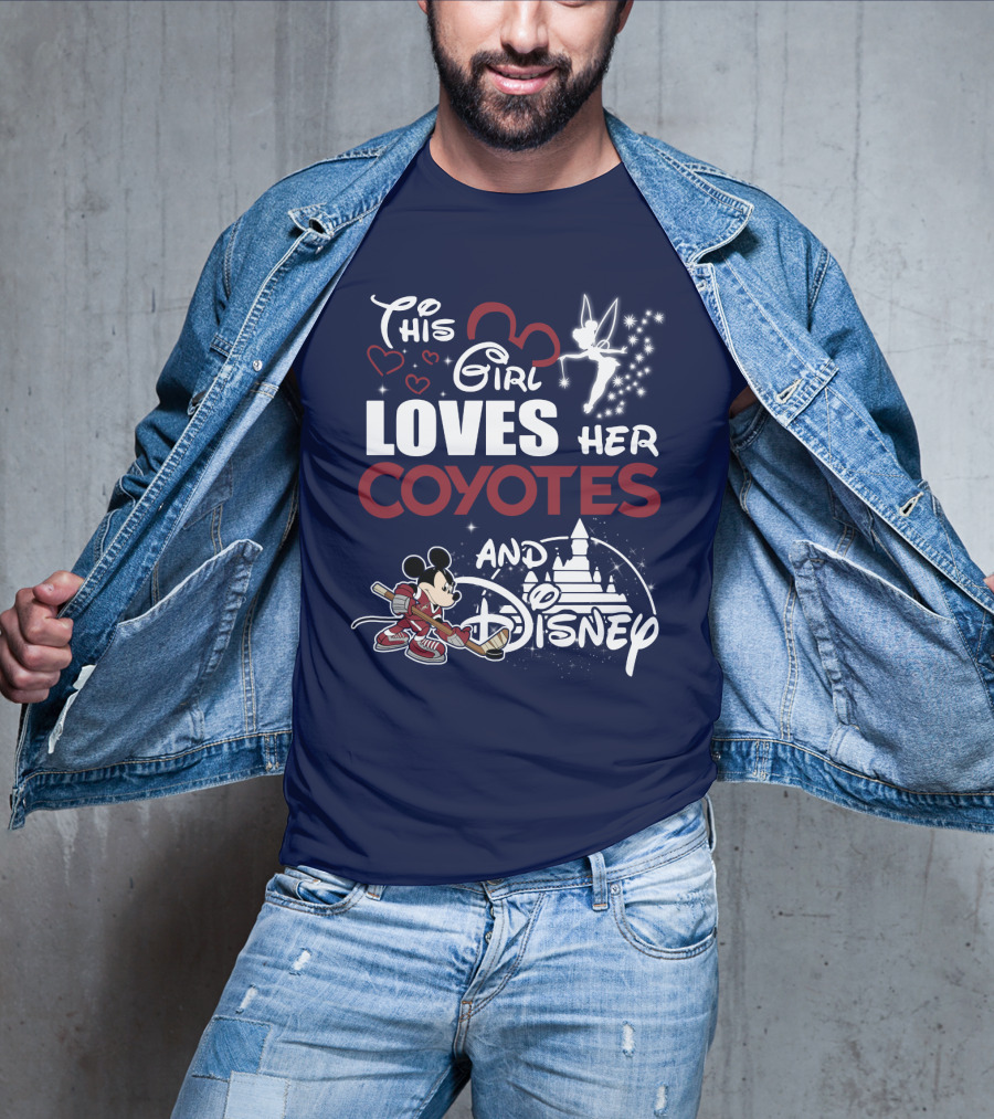 This Girl Loves Her Coyotes And Disney T-Shirt