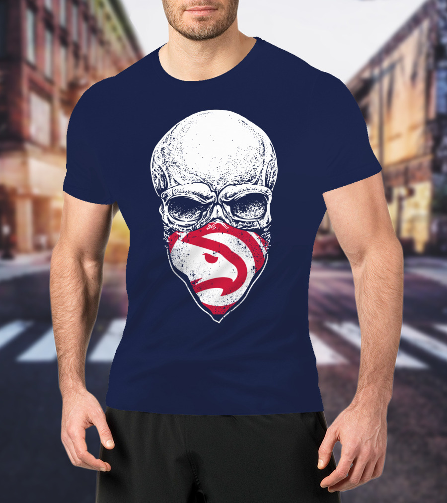 Atlanta Hawks Skull T-Shirt