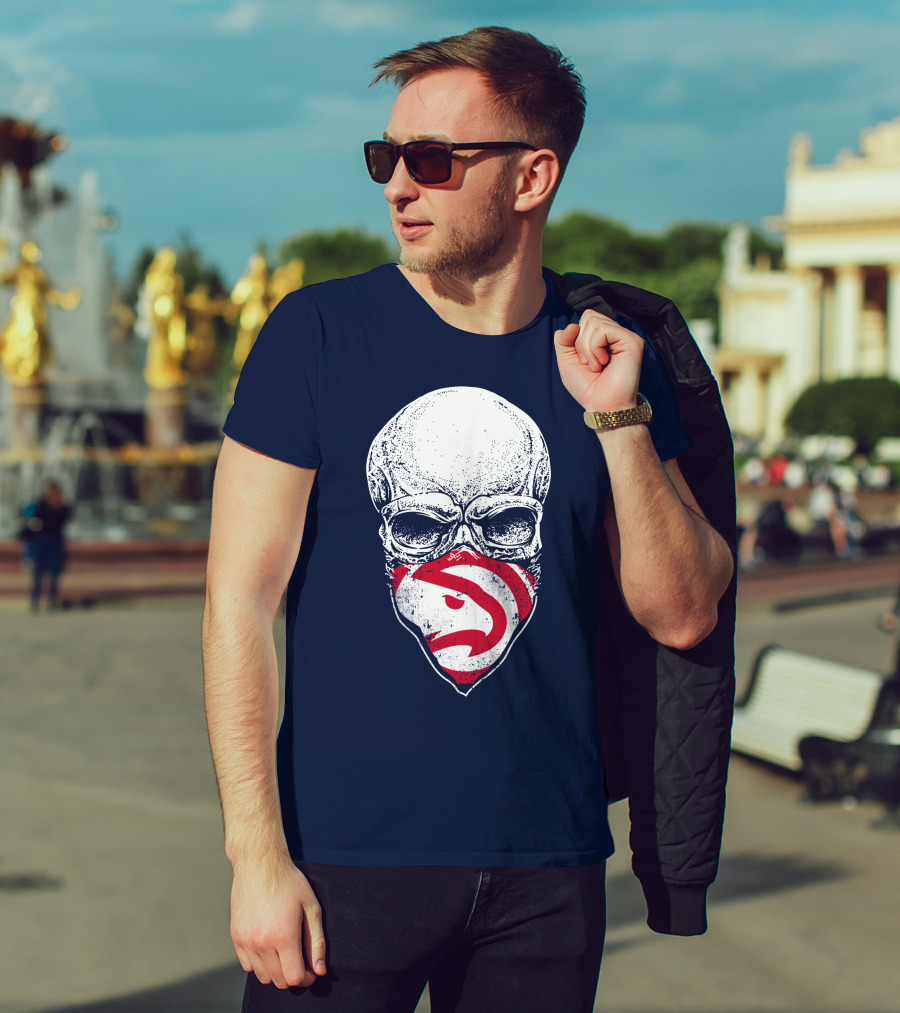 Atlanta Hawks Skull T-Shirt