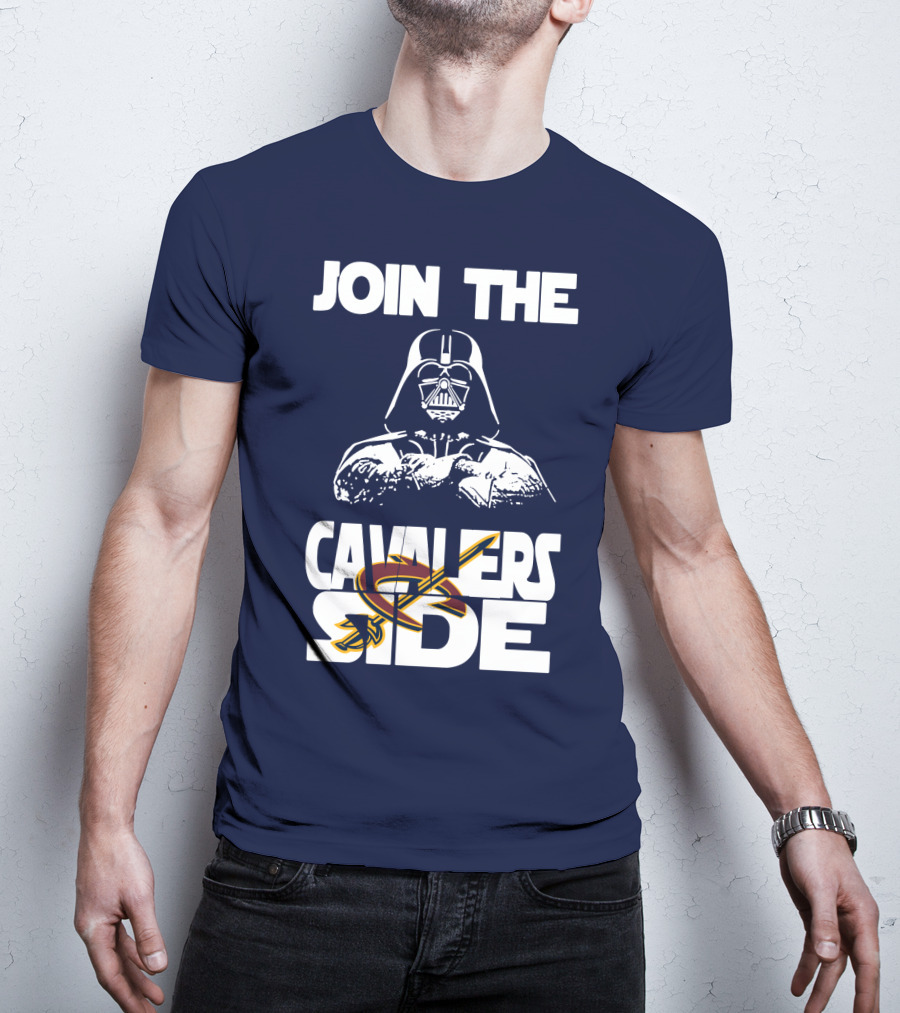 Join The Cavaliers Side Cleveland Cavaliers Star Wars Darth Vader T-Shirt