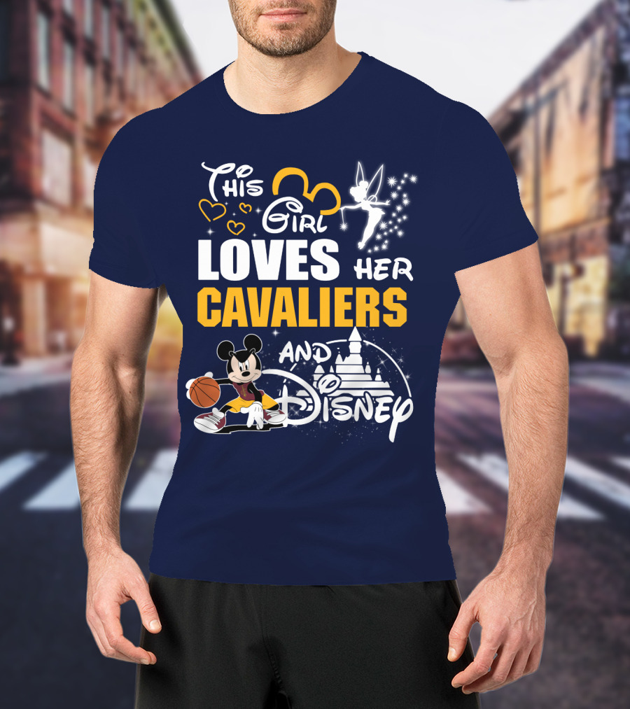 This Girl Loves Her Cavaliers And Disney T-Shirt