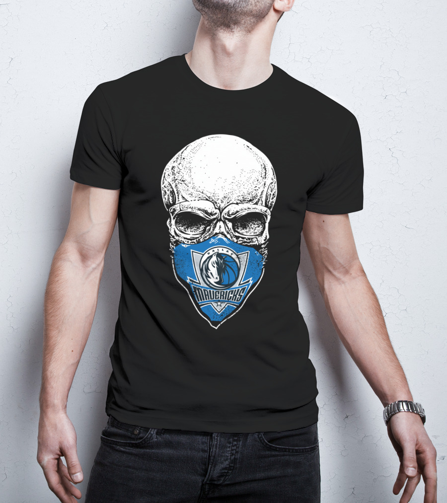 Dallas Mavericks Skull Mask T-Shirt
