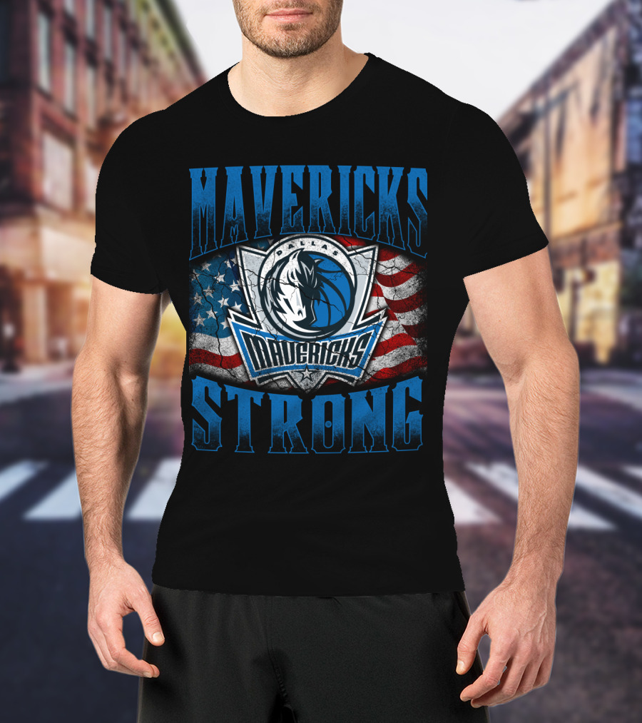 Mavericks Strong Dallas Flag T-Shirt