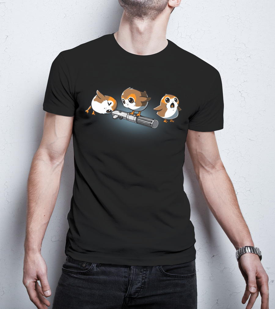 Porg With Lightsaber T-Shirt