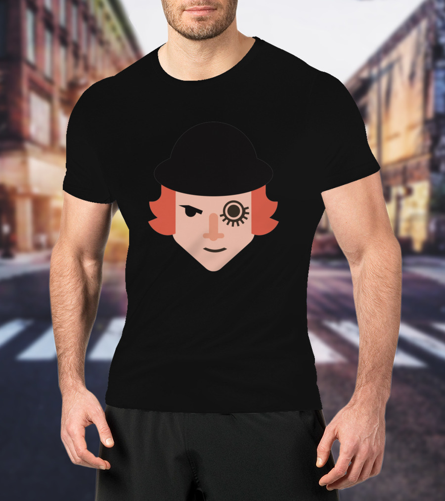 Alex D Clockwork Orange Iconic Bowler Hat Eyelashтересен T-Shirt