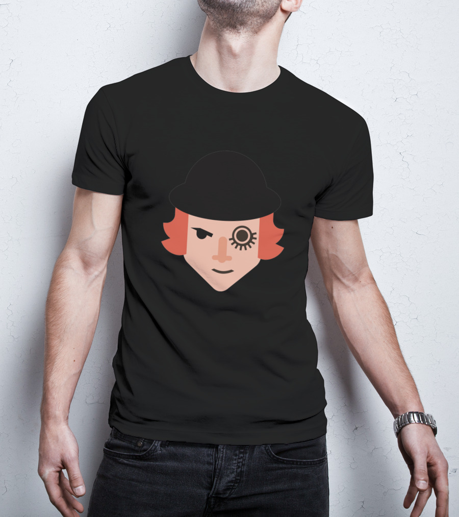 Alex D Clockwork Orange Iconic Bowler Hat Eyelashтересен T-Shirt