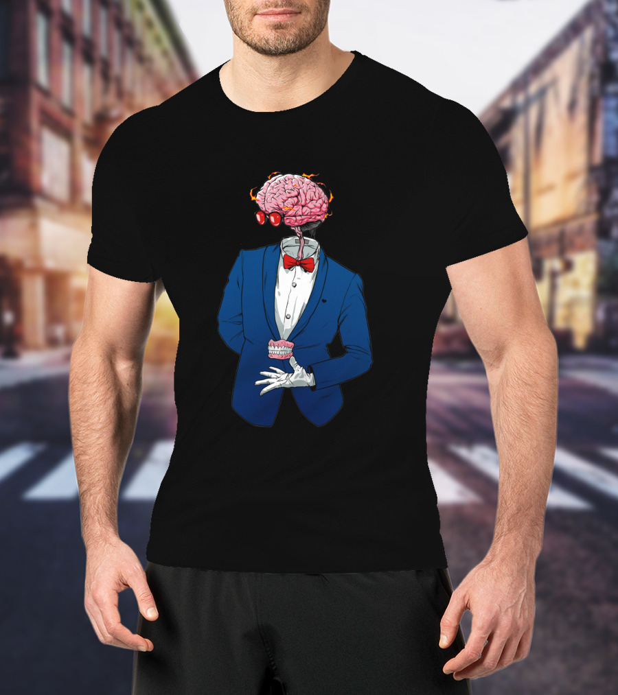 Anatomy 1112234 Brain Bow Tie Suit T-Shirt