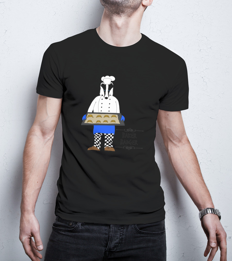 Baker Badger Holding Cookies 1068593 T-Shirt