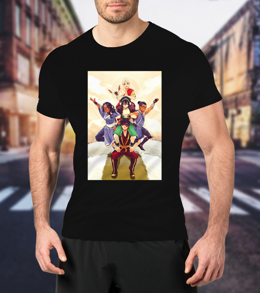 Avatar The Last Airbender Team Pyramid Clouds Sun 1367133 T-Shirt