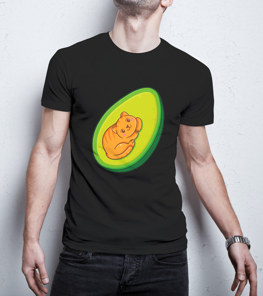 Avocato Cute Cat In Avocado 1635797 T-Shirt