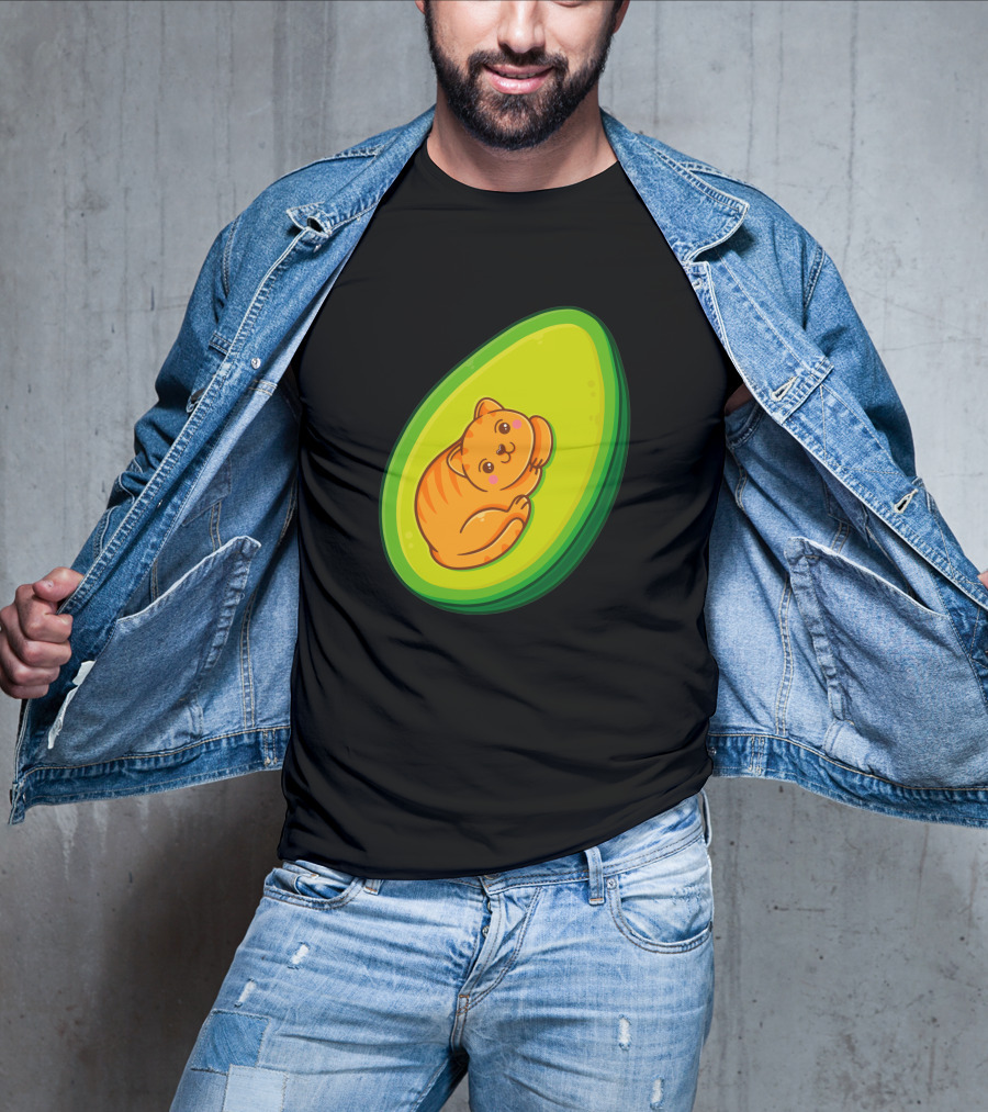 Avocato Cute Cat In Avocado 1635797 T-Shirt