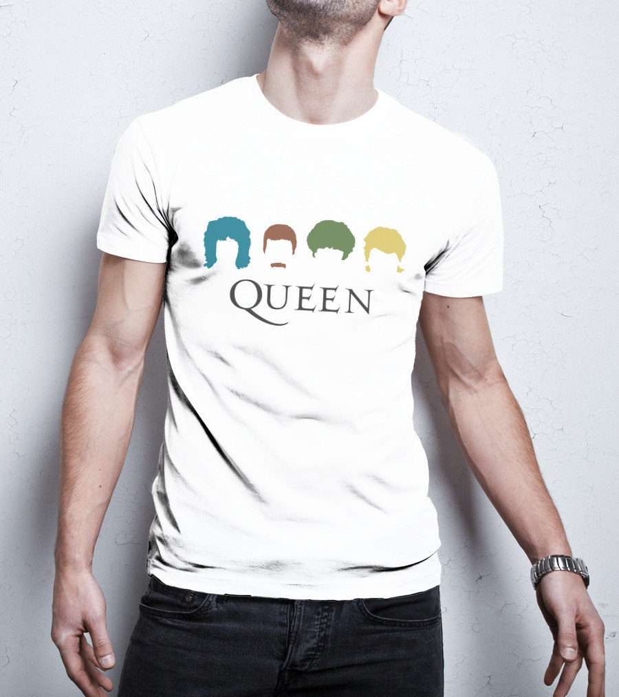 Queen Band Silhouettes With Iconic Hairstyles T-Shirt