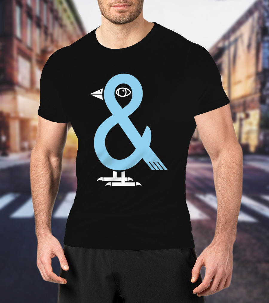 A Bird In The 'And Ampersand Bird Illustration 809179 T-Shirt