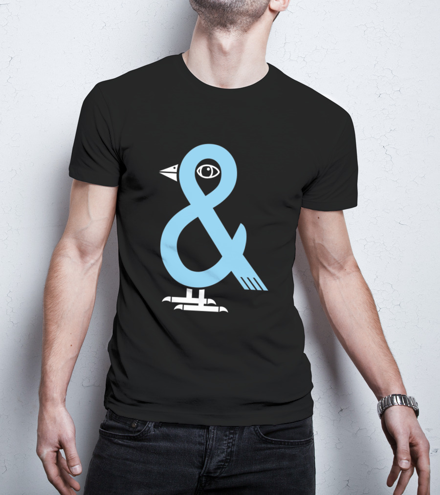 A Bird In The 'And Ampersand Bird Illustration 809179 T-Shirt