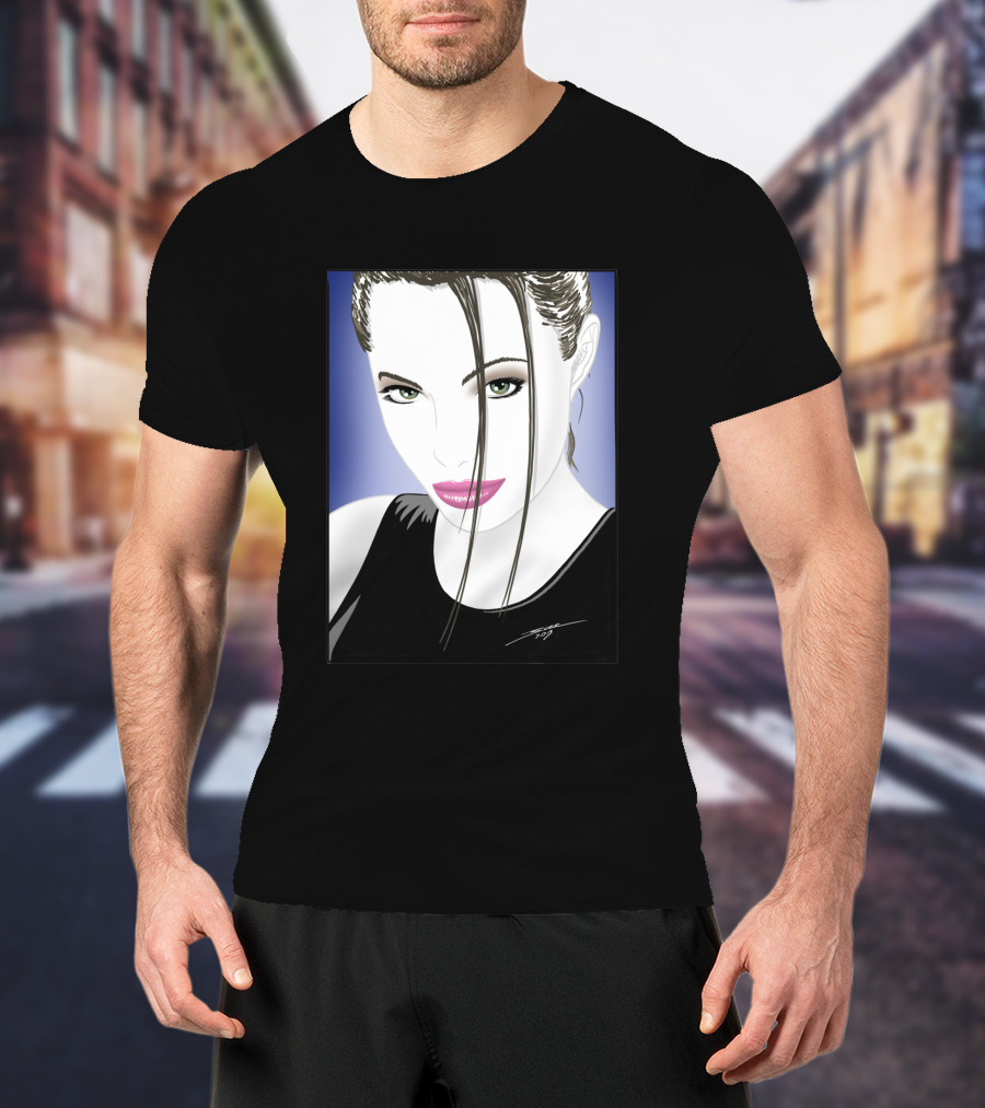 Angelic Raider Femme Fatale Portrait 59647 T-Shirt