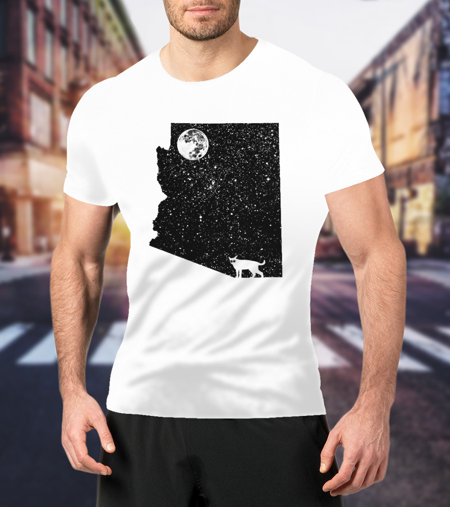 Arizona Cat Moon Silhouette 60047 T-Shirt