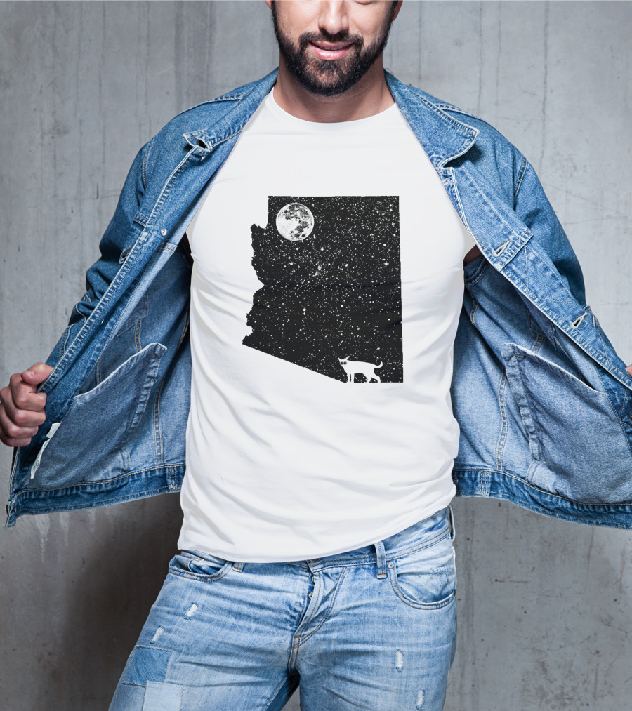 Arizona Cat Moon Silhouette 60047 T-Shirt