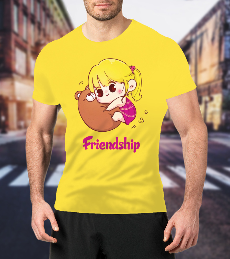 Friendship Baby Comfortable Bear Hug Illustration For Brother T-Shirt