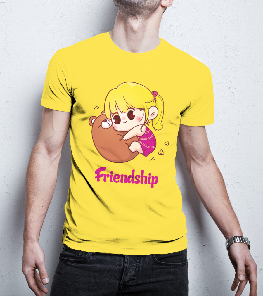 Friendship Baby Comfortable Bear Hug Illustration For Brother T-Shirt
