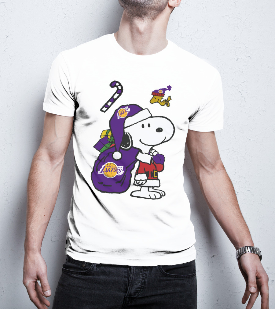 Los Angeles Lakers Snoopy Christmas Special T-Shirt