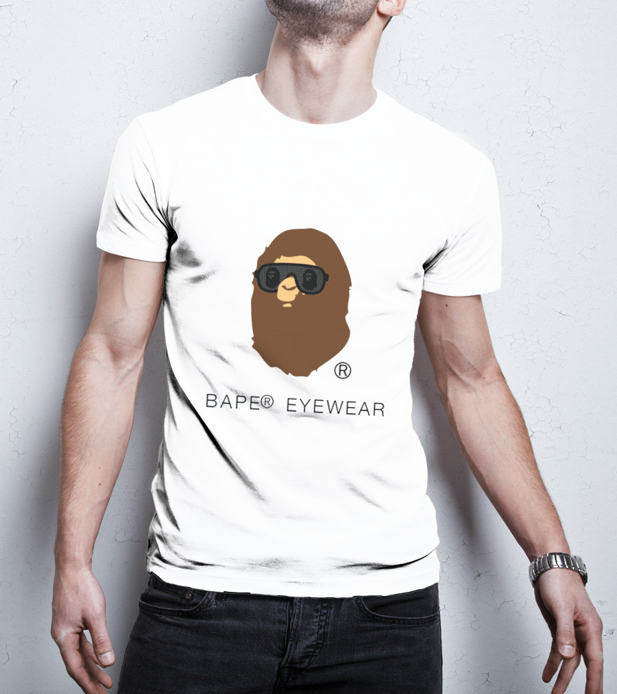 BAPE® Eyewear Iconic Ape Head With Sunglasses T-Shirt