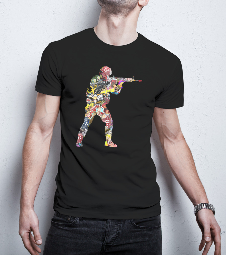 Counter Strike Global Offensive Patchwork T-Shirt