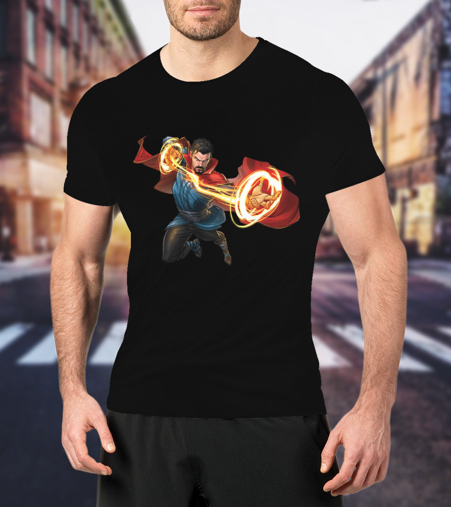 Doctor Strange Marvel Magic Hero Action Pose T-Shirt
