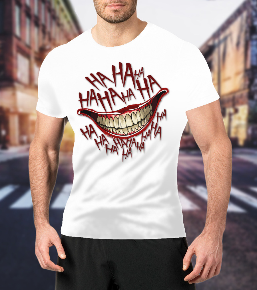 HAHA HAHA HAHA Grinning Mouth T-Shirt