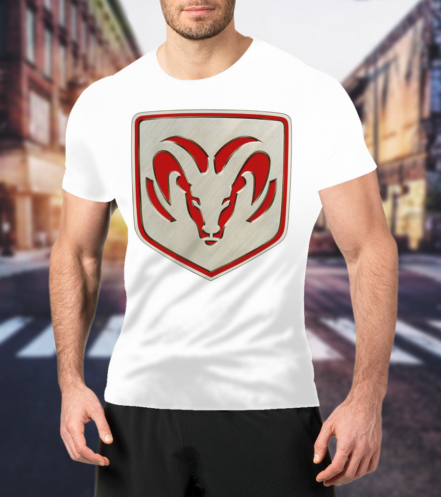 The Ram Emblem Silver Redbadge T-Shirt