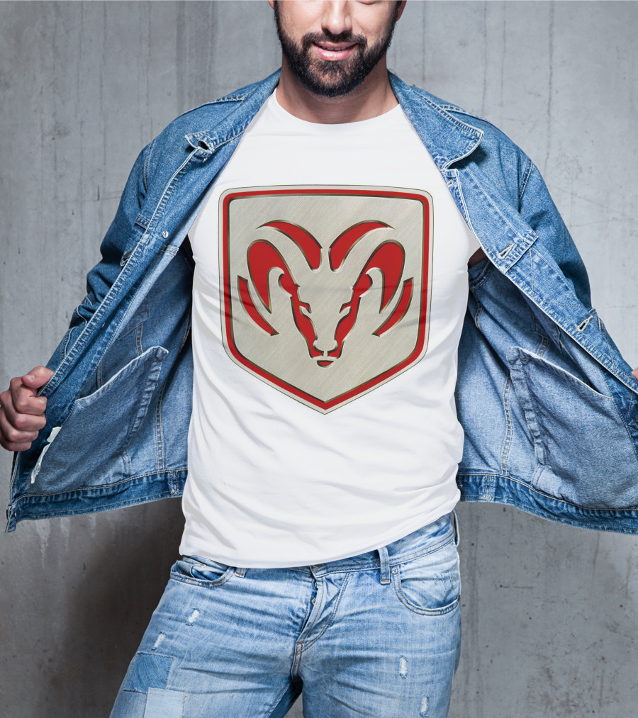 The Ram Emblem Silver Redbadge T-Shirt