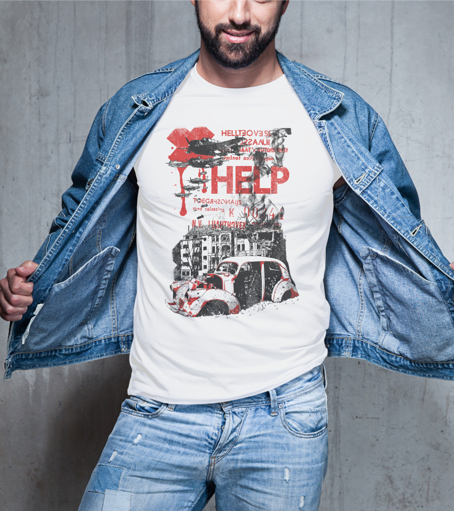 Help Hellfovers Unassuming Red Tears T-Shirt