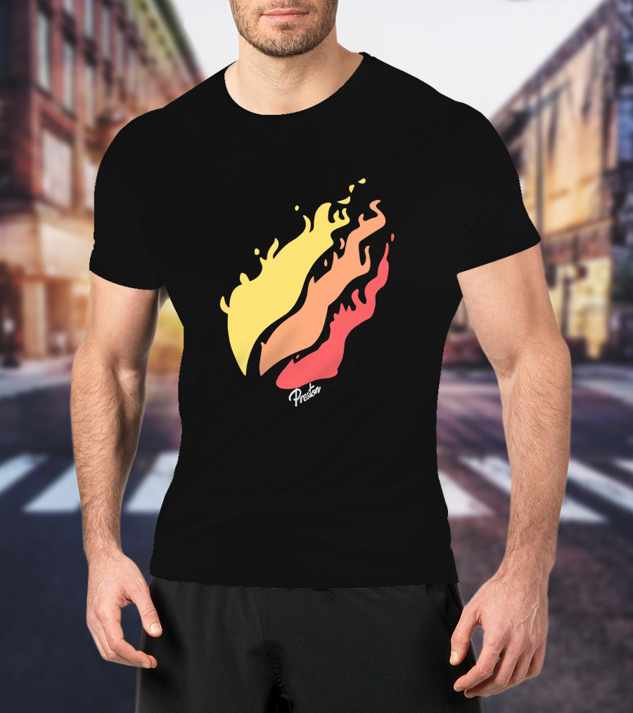 Preston Fire Flame Logo PrestonStyles.com Merch T-Shirt