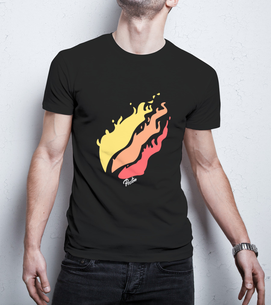 Preston Fire Flame Logo PrestonStyles.com Merch T-Shirt