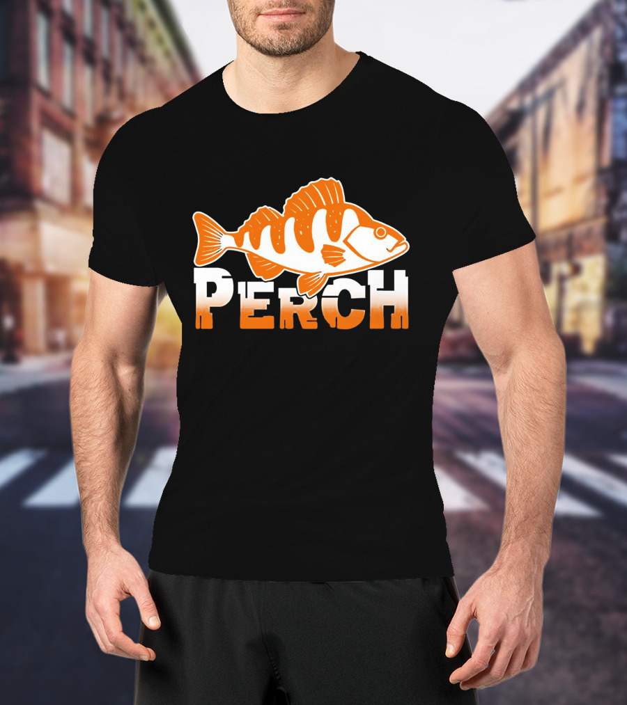 PERCH Fish Orange T-Shirt