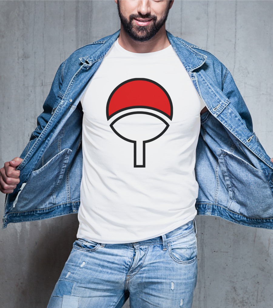 Clan Uchiha Sharingan Fan Symbol T-Shirt