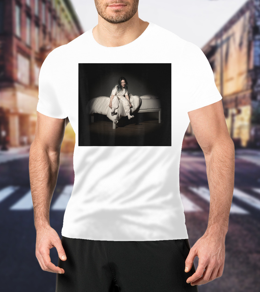Billie Eilish Sweet Dreams Bed Scene White T-Shirt