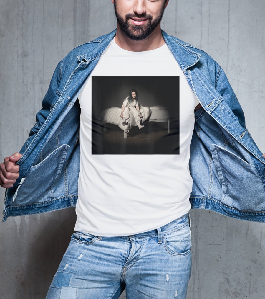 Billie Eilish Sweet Dreams Bed Scene White T-Shirt