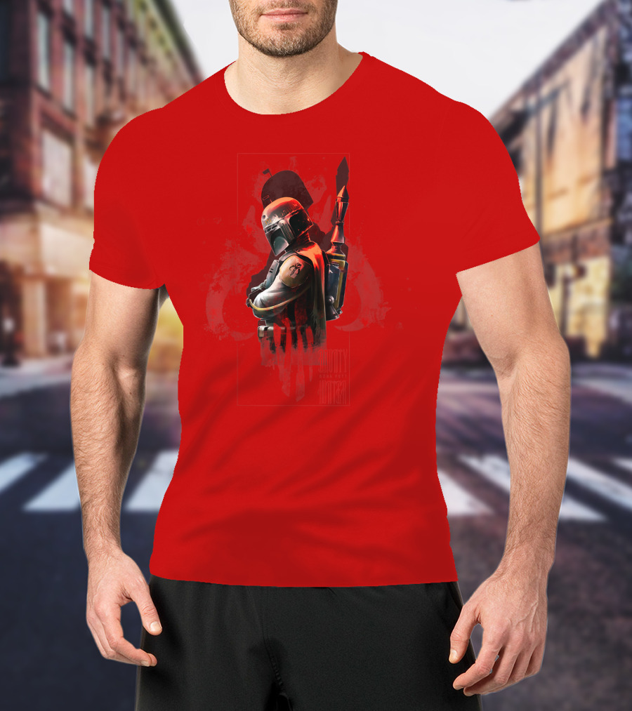 Star Wars Boba Fett Mandalorian Hunter Mythosaur Crest T-Shirt