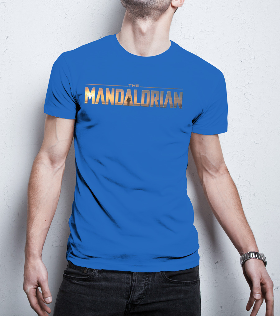 Star Wars The Mandalorian Series Logo Iconic Sunset T-Shirt