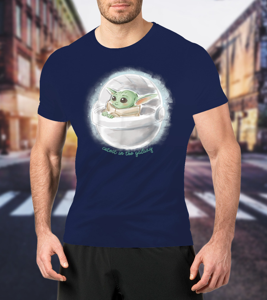 Star Wars The Mandalorian The Child Cutest In The Galaxy Floating Pod T-Shirt